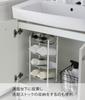 Yamazaki Tower Under-Sink Bottle Storage, 4 Tiers, White, Approx. 20 X 20.5 X 40 Cm, Perfect for Kitchen Stockpiling and Storage, Model 4304