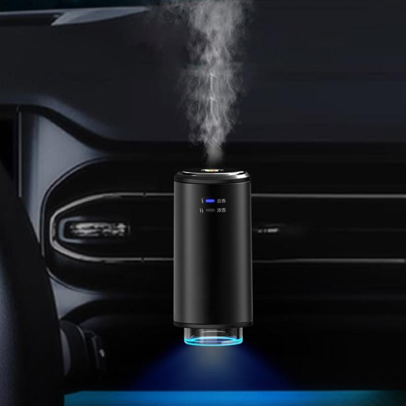 Profumatore Automatico per Auto Controllo Fragranze Alluminio Ricaricabile USB Supporto per Bocchetta dell'Aria Rimuovi Odori