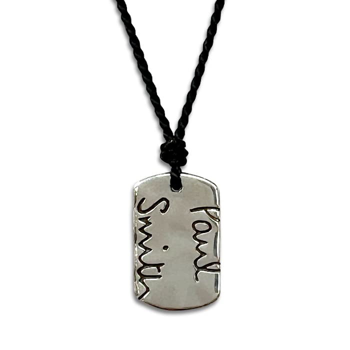 

Mini Tag Necklace Single Tag Silver 925 Sterling Silver Made in Japan [Paul Smith] M1A-NECK-KSTAG [Product] срібний