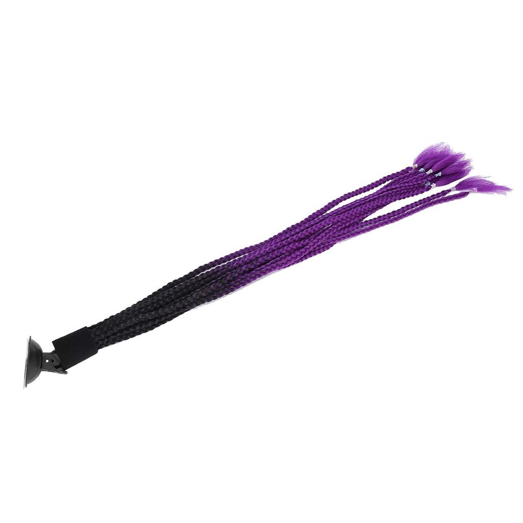 Tranças de Cabelo Punk para Capacete de Moto com Ventosa Decoração de Cabelo para Capacete de Moto(2 #)