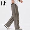 Izzue IT Men's Summer Loose Straight Wide-Leg Casual Pants