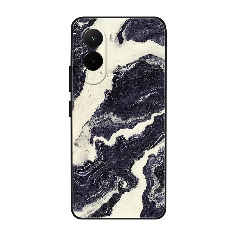 Etui na Poco M7 4G Fajne Malowane Marmurem Miękki Silikonowy Tylny Pokrowiec Na Xiaomi PocoM7 4G TPU Zderzak Fundas Poco M7 4G M 7 Coque