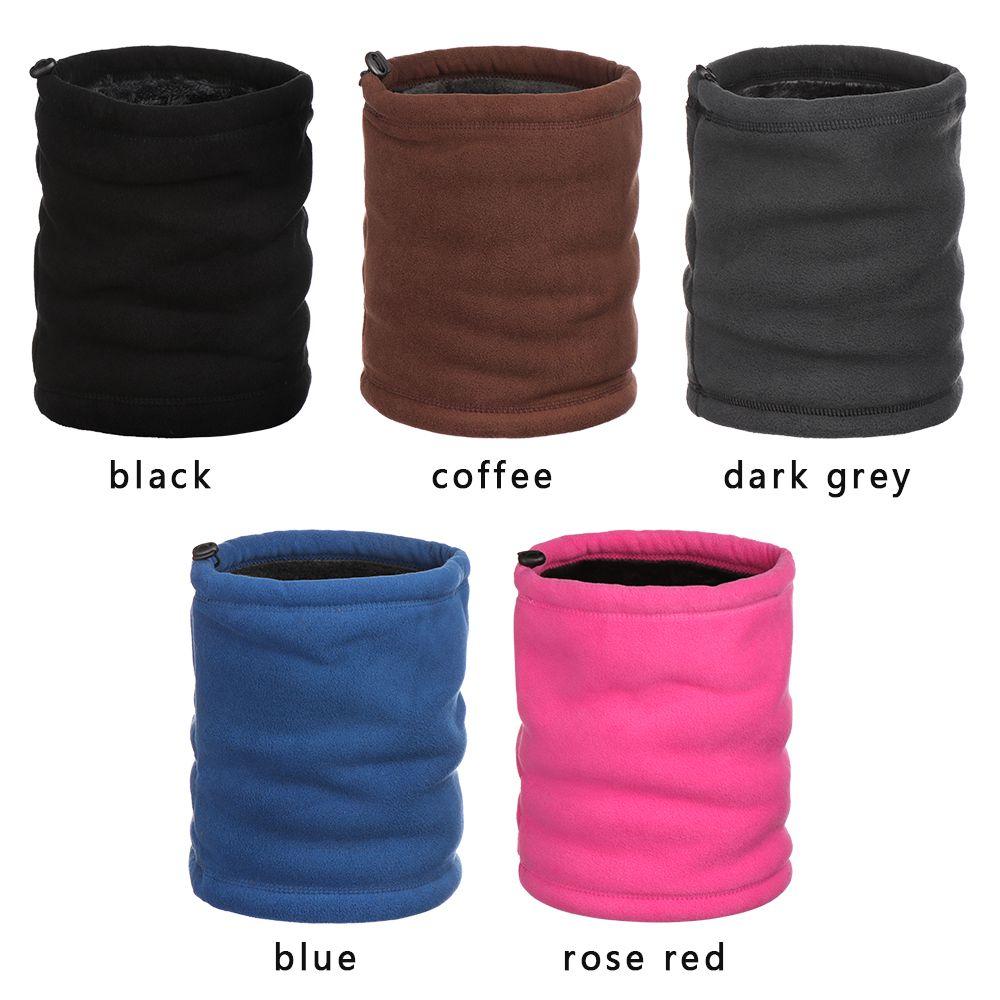 Circle Wrap Thermal Warm Neck Warmer Beanie Ski Balaclava Hat Knit Neck Scarf Fleece Snood Scarf