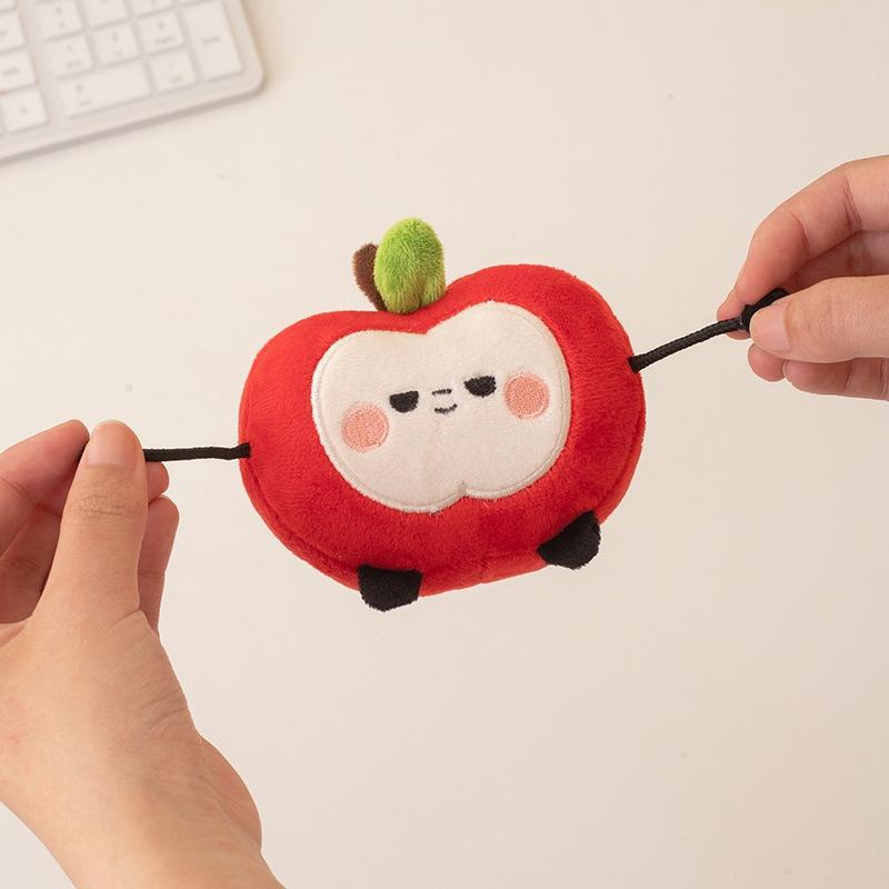 Magnetic fruit doll green apple red apple plush toy can be compressed separately sun fruit doll