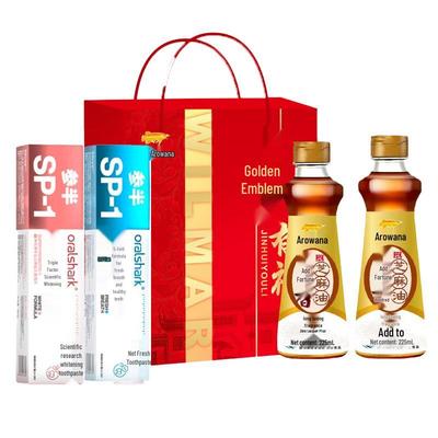 Canban Jasmine & Rose Toothpaste with Arowana Sesame Oil Gift Set
