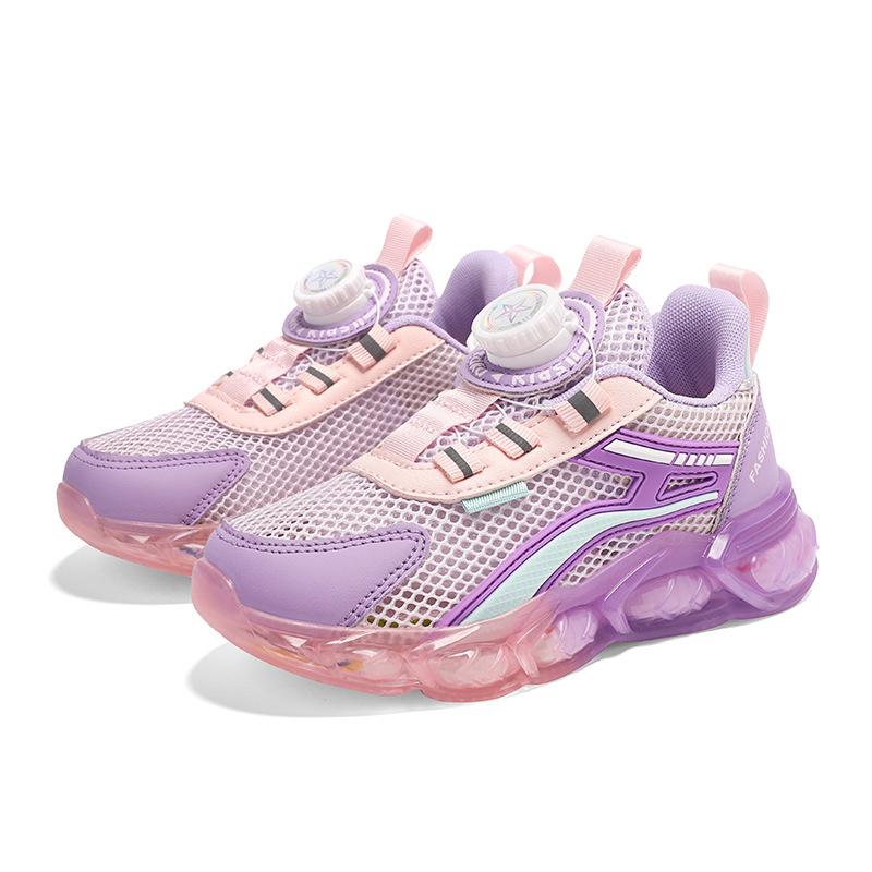 Mesh casual middle and old children's rotating buckle dad shoes boys' sports shoes girls' shoes casual trendy shoes