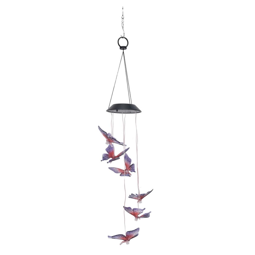 Solar Wind Chimes Lamp Outdoor LED Colorful Gradient Solar Wind Chimes Lamp Garden Decoration