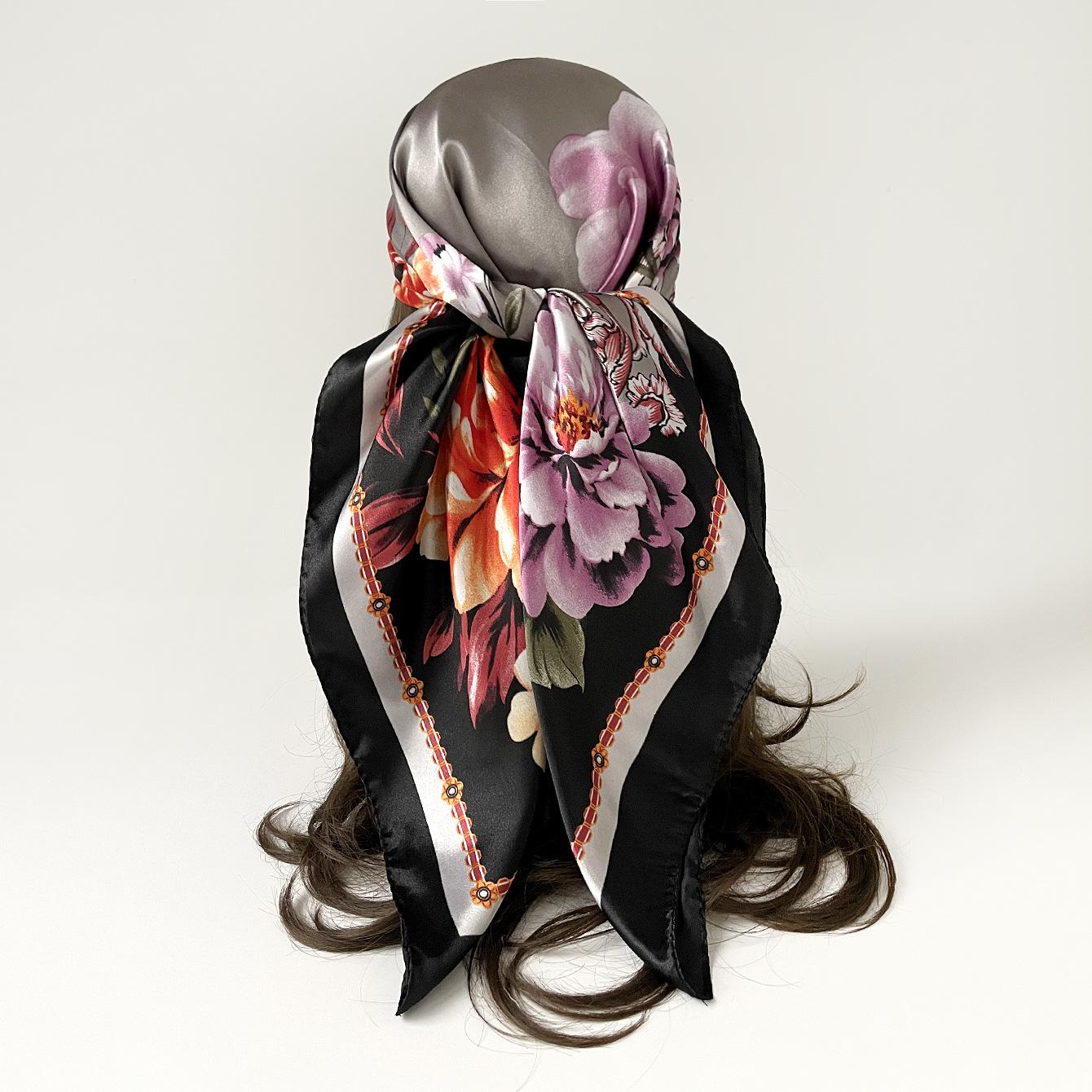 Printed Shawls and Scarves Collection: Women’s Headscarves, Silk Scarves, Large Scarves and Fashionable Headwraps 90*90