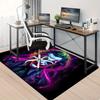 1pc Office Carpet Chair Mats Neon Joker Artwork Perfect for Office Chairs, Living Rooms, Or Bedrooms,Polyester Carpet.HDT253