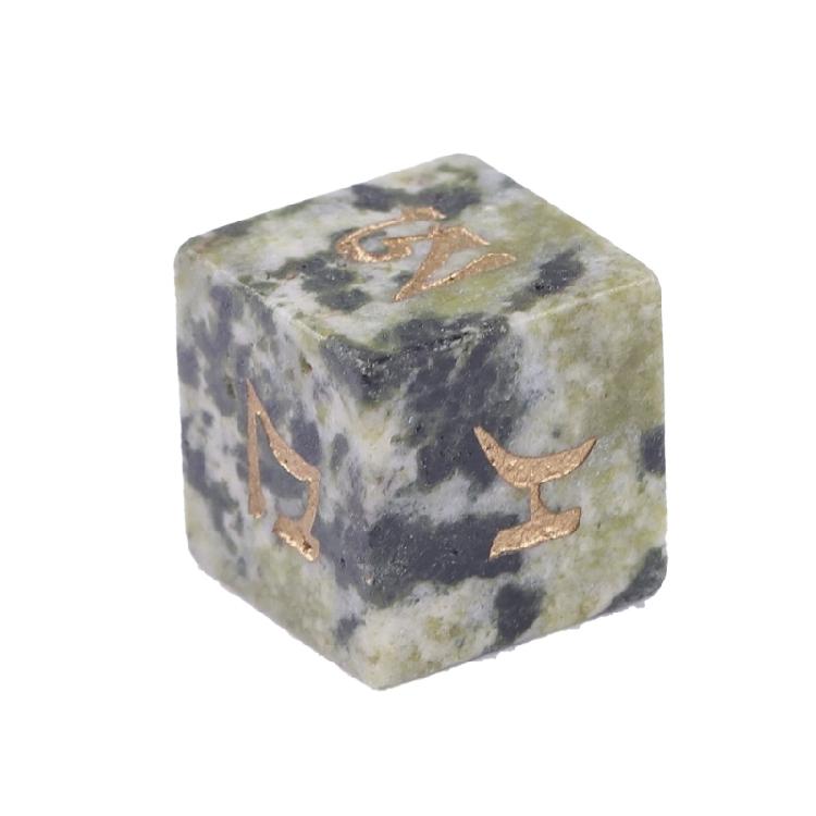 Natural Crystal 6 Sided Round Corner Dices Mult Sided Table Game Dices Math Counting Teaching Tool Mahjong Accessories