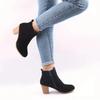 Woman Boots Autumn Winter Chunky Heels Zip Shoes Women Fashion Chelsea Ankle Women Fashion Comfortable Boot