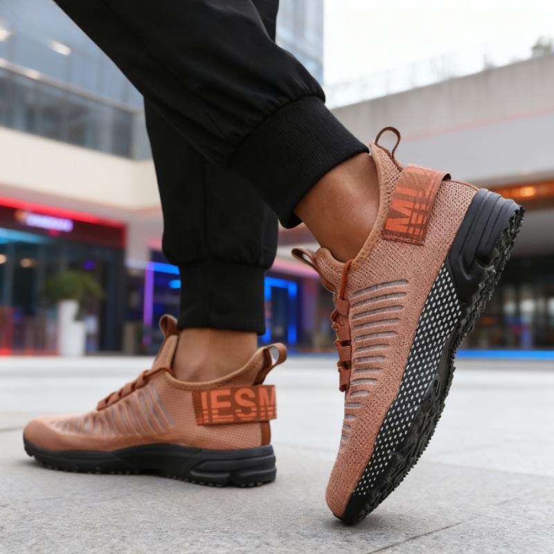 Fashionable Men'S Sneakers Lightweight Breathable Fast Drying Mesh Cushioning Running Shoes Fitness Training Non Slip Men Shoes