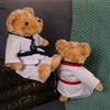 Dressing Bear Taekwondo Bear Plush Toy Kong-Fu Stuffed Soft Bear Doll Bear Stuffed Toy  Home Decor
