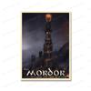 Vintage Travel Posters Middle Earth Lothlorien Mordor Illustration Prints Landscape Fantasy Literature Art Wall Pictures Decor No Frame