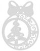 Ś15 Christmas Pendant OPENWORK Decoration Christmas Bauble Christmas Tree