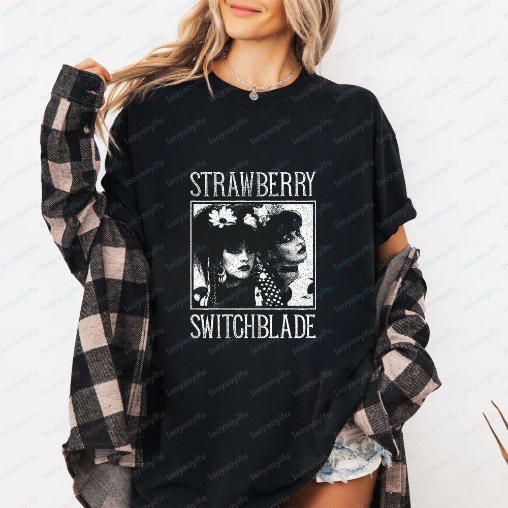 Strawberry Switchblade A Unique and Fashionable Style Casual Cotton Tshirt Suitable for Both Unisex and WoUnisex