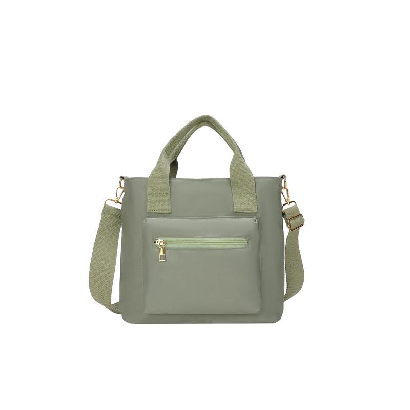 

2024 нова велика ємність темперамент повсякденна проста текстура однотонна сумка жіноча ручна плече жіноча сумка зелений