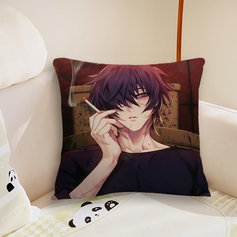 game art manga anime Slow Damage Towa cushion cover Plush Fabric Soft Double Sided Print Sofa Cushion Cover Throw Pillow Covers