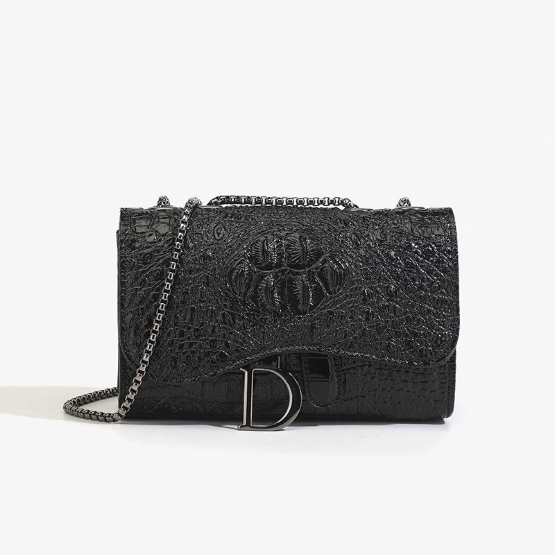 2023 Women s Summer Chain Crossbody Small Square Bag чёрный