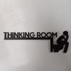Bathroom Door Topper Sign Corner Thinking Room Fun Wood Toilet Door Sign Unique Thinking Room Fun Toilet Door Sign Funny Decor