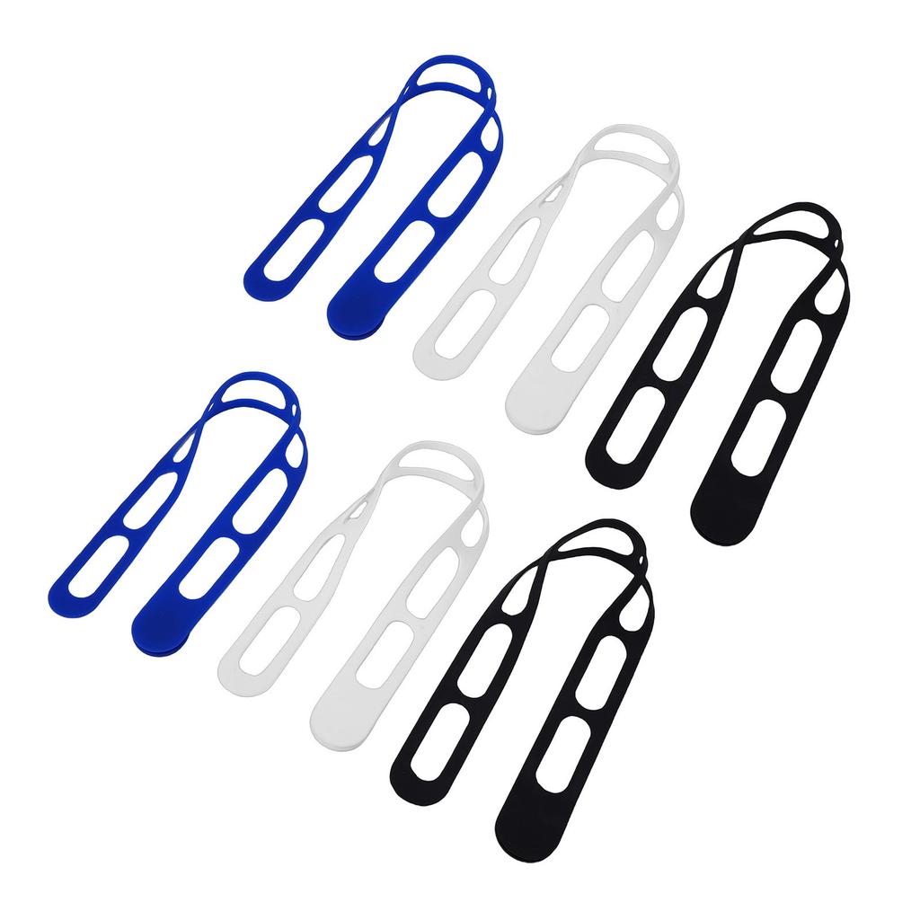 6PCS Silicone Utility Straps Reusable Elastic Self Lock Silicone Ties for Cooker Lid Lunch Box