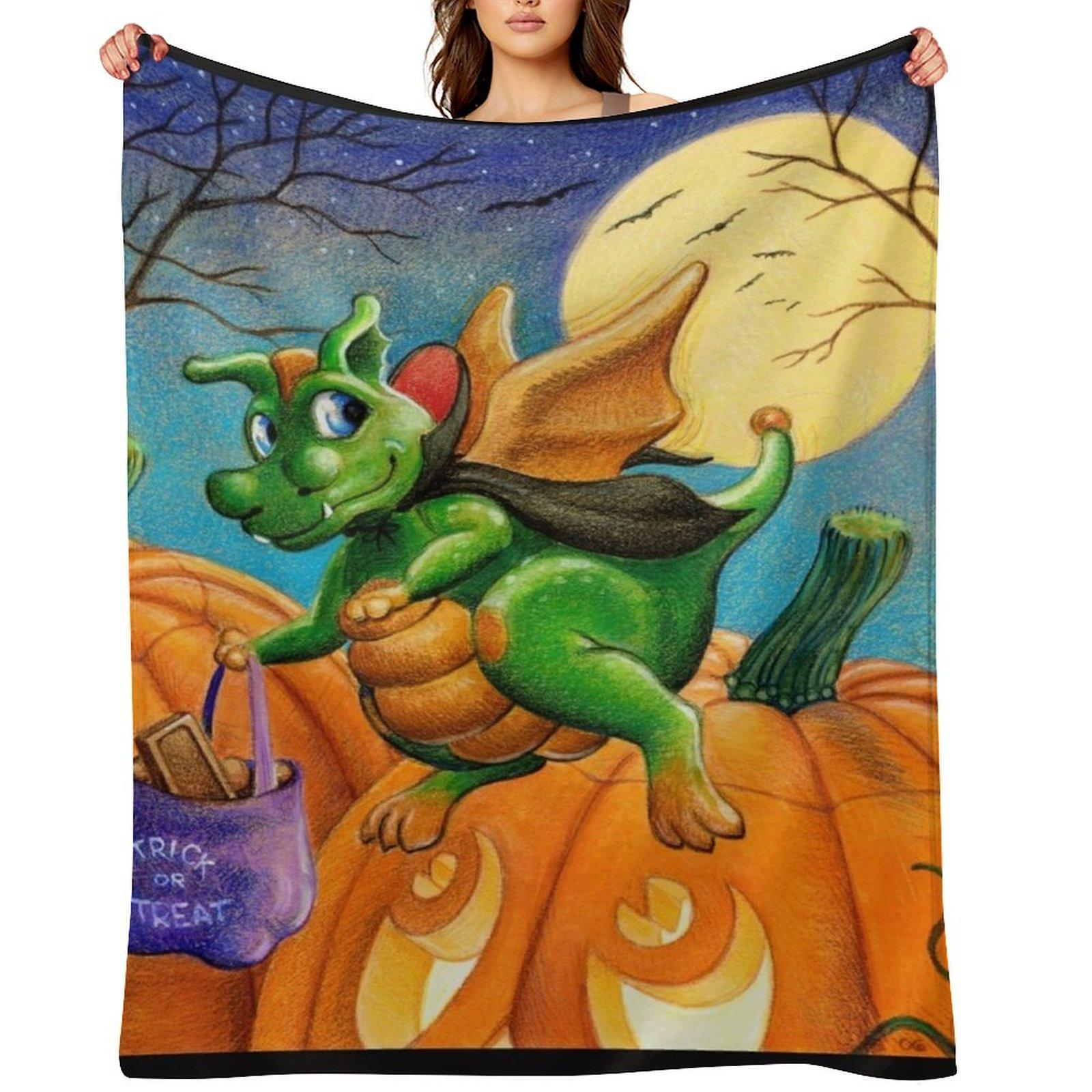 

Dracula Dragon Throw Blanket Bed covers Decoratives funny gift Blankets For Bed Blankets 30x40in