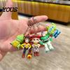 Keychain Toy 1/5Pcs Pendant, Cartoon Anime Figure Charm Key Holder, Kids Accessory Party Favor Pendant for Children Friends Backpack Decoration