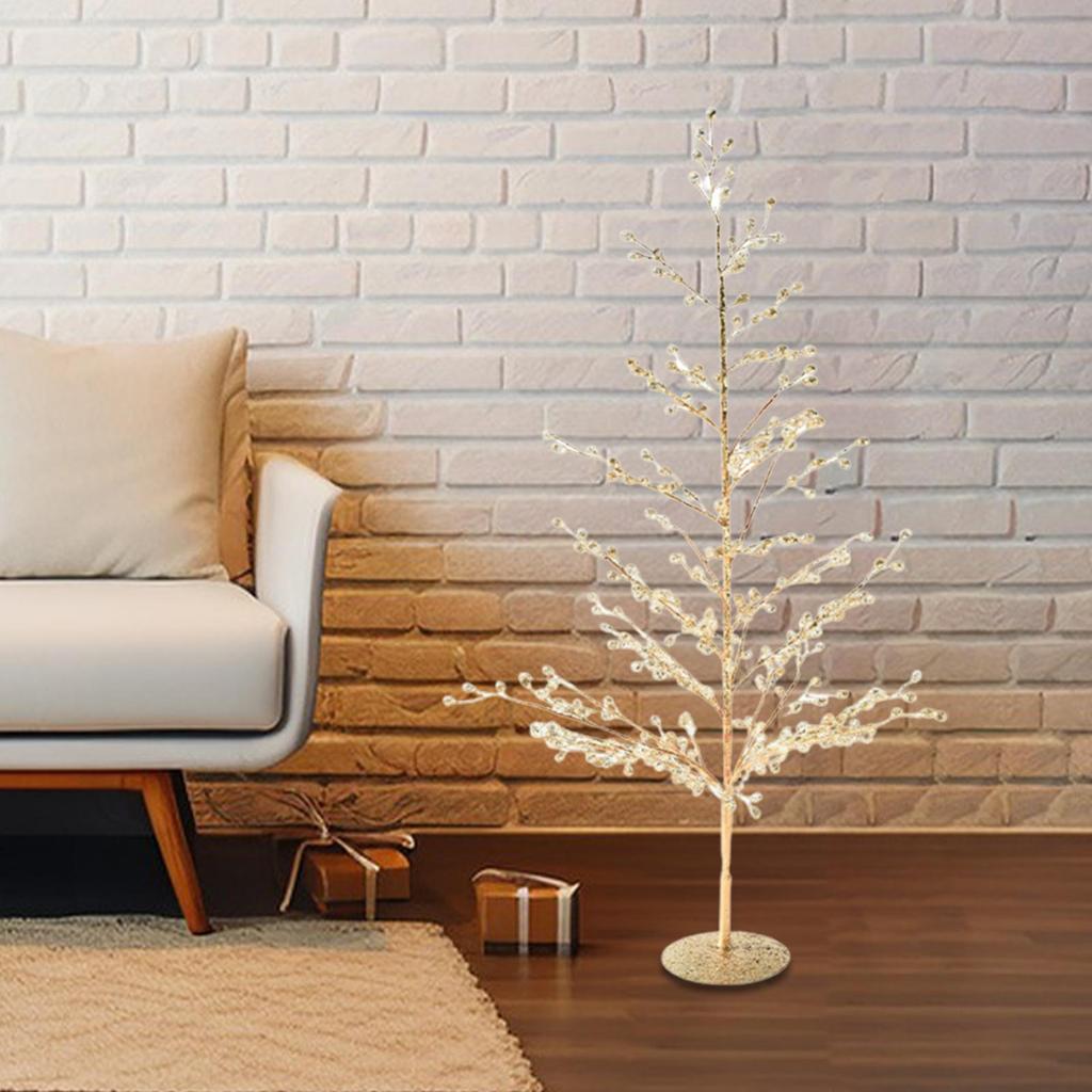 Christmas Birch Tree Artificial Branch Bright Birthday Gift Money Tree 18.90inch for Wedding Fall Winter Window Holiday Decor