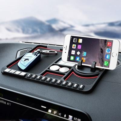 Auto mobiiltelefonihoidik, libisemiskindel matt, multifunktsionaalne auto sisemuse armatuurlaua tugi Navigatsioonihoidik Ajutine parkimismärk Universaalne hoiualus