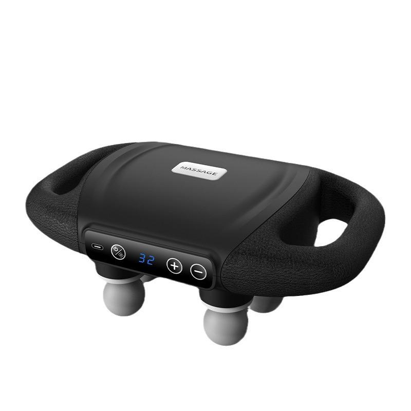 Professional Multi-head Fascia Gun for Intense Muscle Relaxation - Six Heads for Waist and Back Relief