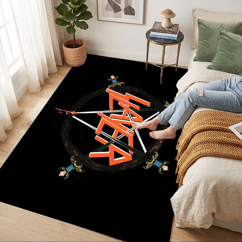 Slayer Symbol Living Room Nonslip Area Rug Soft Carpet For Bedroom Game Playroom Sofa Office Home Decor Doormat Christmas Gift C9301183