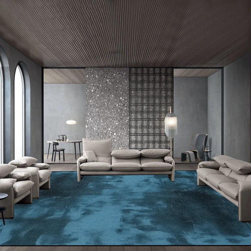 Modern Light Luxury Atmosphere Living Room Carpet Easy Cleaning Big Size Leisure Bedroom Rugs Non-slip Decoration Home Foot Mats