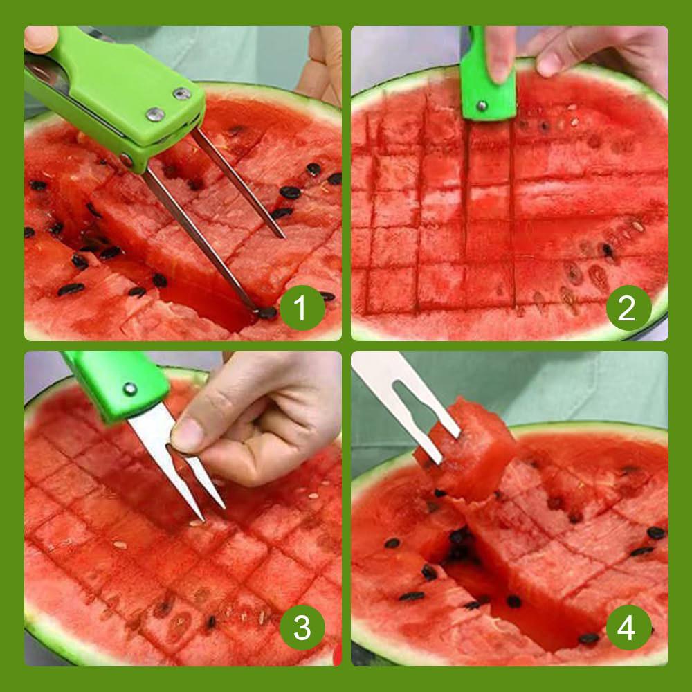 3 in 1 Melon Baller Scoop - Upgraded Watermelon Fruit Cutters Shapes Scooper Fruit Scooper