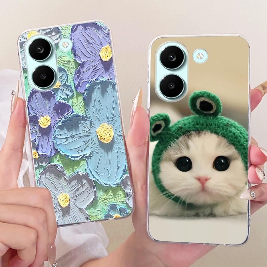 For Xiaomi Poco X8 Pro 5G Case Cute Cat Peacock Painted Cover Soft Slim Phone Case For Xiaomi Poco X8 Pro Max PocoX8 Pro 5G Bags