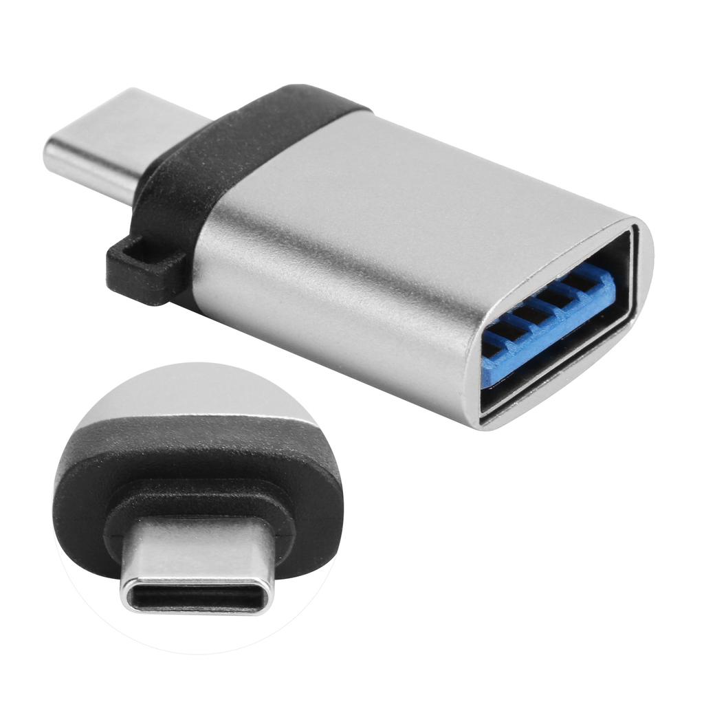 USB3.0 Samica na TypeC Adaptér Konvertor Nabíjanie Dáta OTG Rozťahovacia Hlava Bez Reťaze