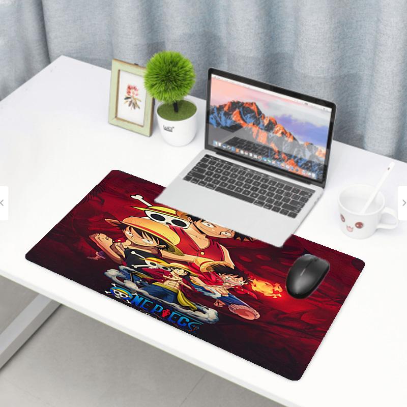 One Piece Print Mouse Pad, Anti‑Slip Desktop Keyboard Mat, for PC Laptop Gaming Working Daily Use, Cool Festival Surprise Gift