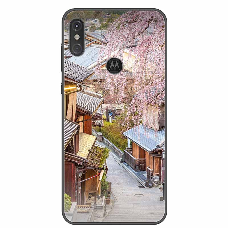 For Moto One Vision Case Luxury Silicone TPU Soft Cover Phone Case For Motorola Moto One Action Macro Shockproof Christmas Coque