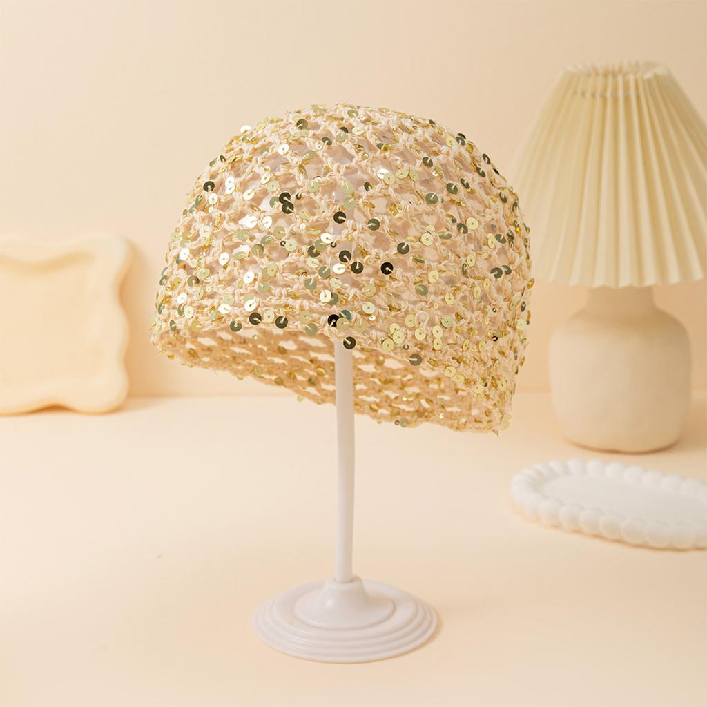 Women's Hair with Sequins Hollow Mesh Headpiece for Party and Fashion