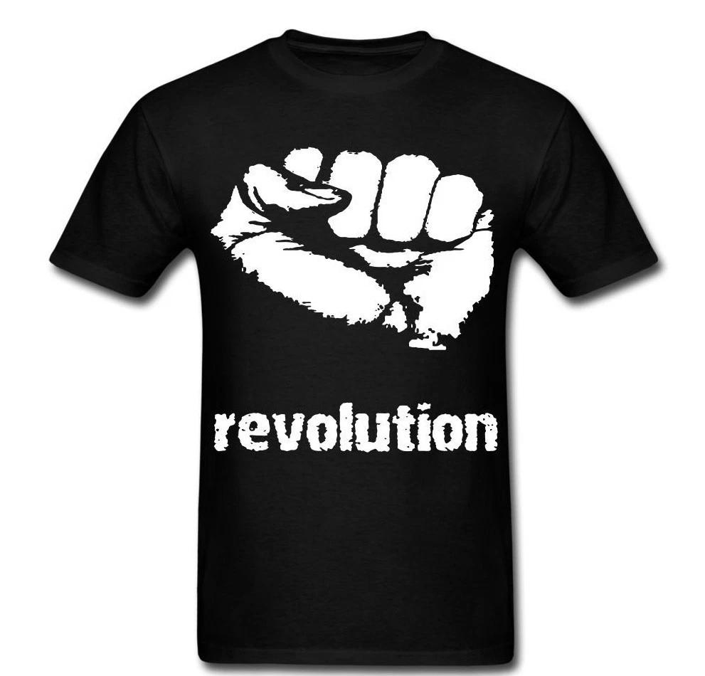 REVOLUTION FIST T shirt anarchy anarchist protest Tee XL