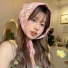 Fanelli Lovely Daisy Crochet Embroidery Knit Bandana Bonnet