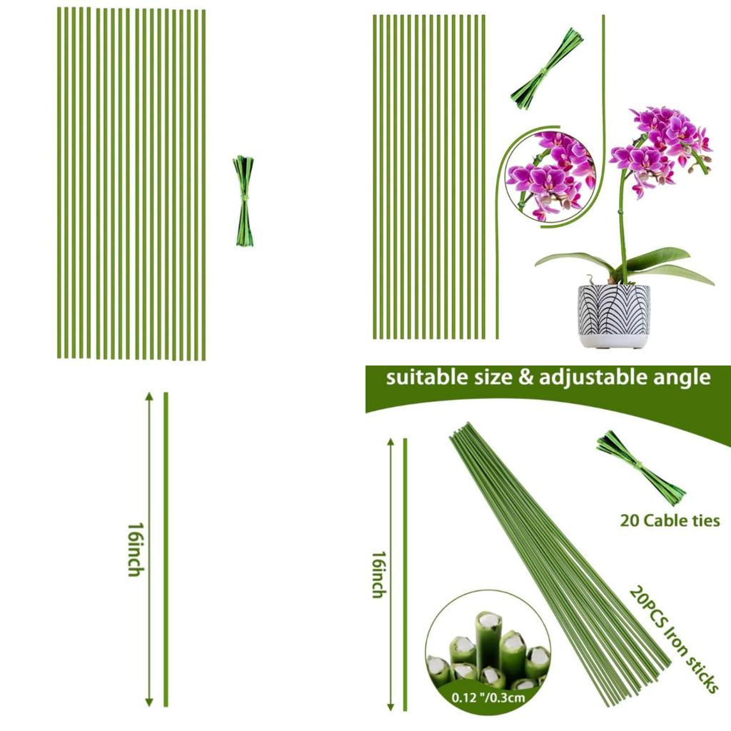 Garden Plant Support Stakes With Adjustable Water Flow For Home Gardening Enthusiasts