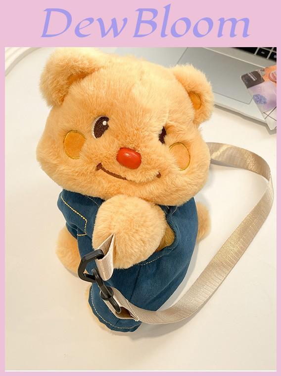 Cute Cow Cartoon Shoulder Bag With Cotton Material For Daily Casual Use