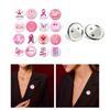16pcs Breast Cancers Awareness Brooches for Women Lady Pink Ribbon Badges Lapel