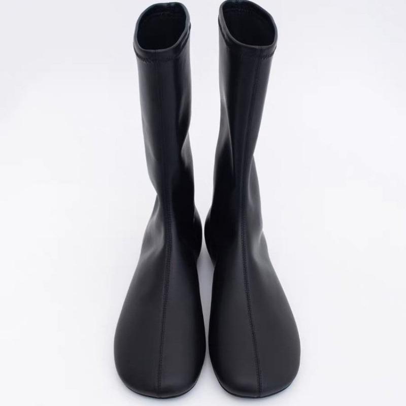 

Модные тонкие сапоги выше колена для женщин 2024 года Новые осенне-зимние толстые высокие рыцарские сапоги Модные и универсальные 37 чёрный