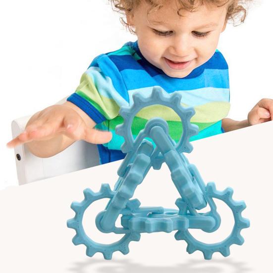 Infinity Gear Fidget Hračka Úleva od Stresu Úzkosti Zlepšení Pozornosti Točení Kroucení Překlápění Ozubené Kolo Děti Dospívající Dospělí Přenosná Cestovní Senzorická Hračka Stolní