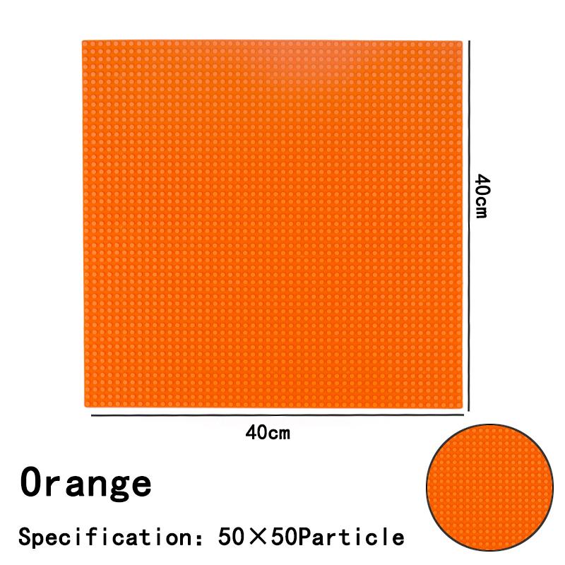 50x50 Dots Classic Large Base Plates - Small Size DIY Bricks Assembly Baseplates - ABS Plastic Building Block Plate for Children Gift