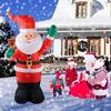6 FT Holiday Yard Decoration Supplies Christmas Inflatable Santa Claus Christmas Inflatables Outdoor Decorations LED Lights