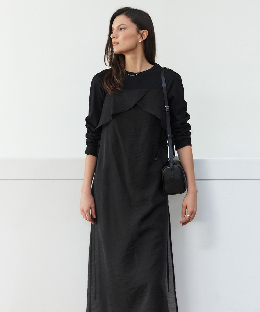 Artid See-Through Layered Sleeveless Dress_2 Colors