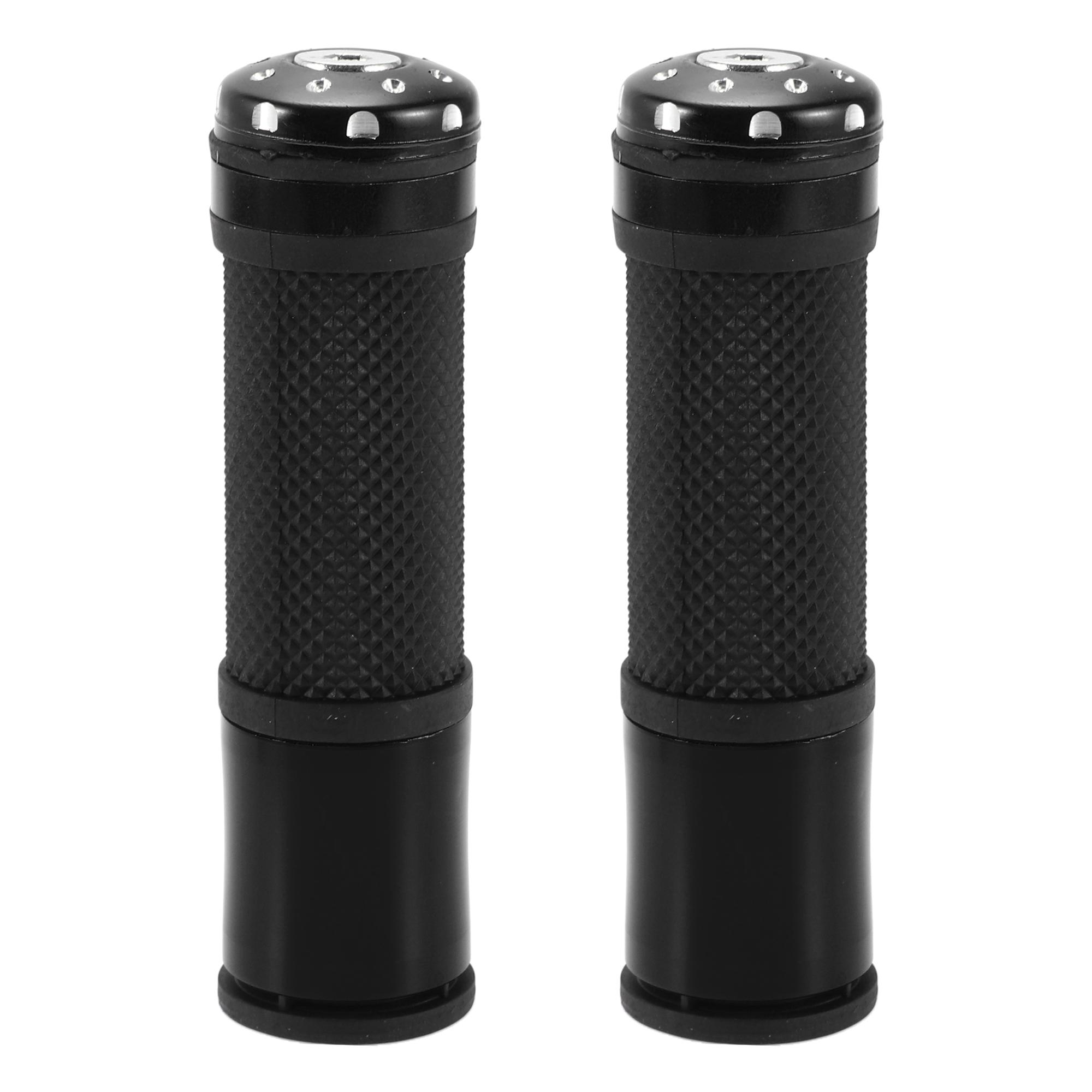 Motoforti Universal Motorcycle Hand Grips Cover Rubber Aluminum Alloy Handlebar Grips for Motorcycle Scooter Bicycle ATV 1 Pair