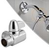 Robinet de deviere duș cu 3 căi G1/2, Bază Master din alamă cu 3 căi G1/2\" pentru duș portabil și fix, Adaptor forma T pentru cameră
